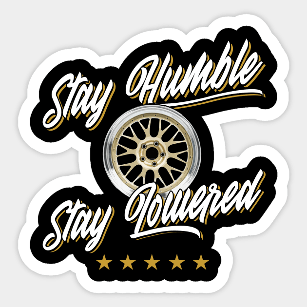 Lowered sticker top